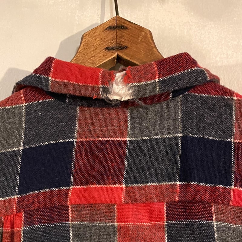 50s PILGRIM Vintage Wool Shirt DEAD STOCK オープンカ