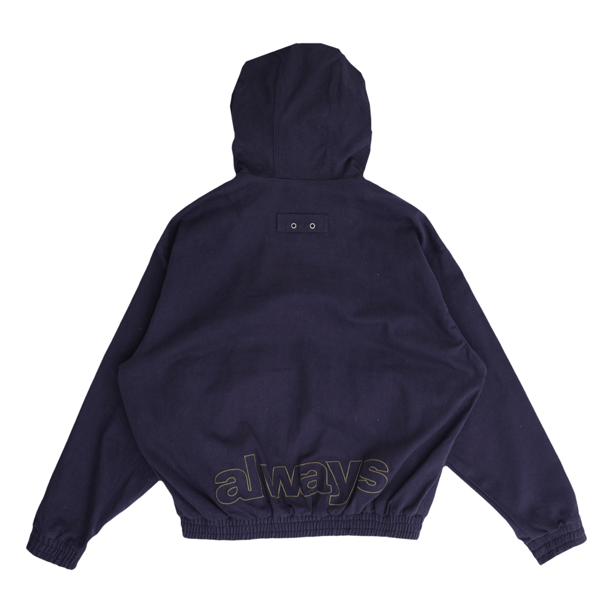ADWYSD TWO TONE CANVAS BOMBER JACKET NAVY | LAUG