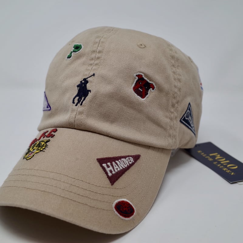 Polo Ralph Lauren 総柄刺繍 キャップ ベージュ ポロ 国内正規品 | Co