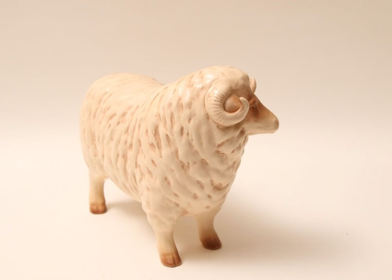 昭和レトロ/常七/羊/干支/縁起物/sheep/オブジェ/置物/開運/レトロ