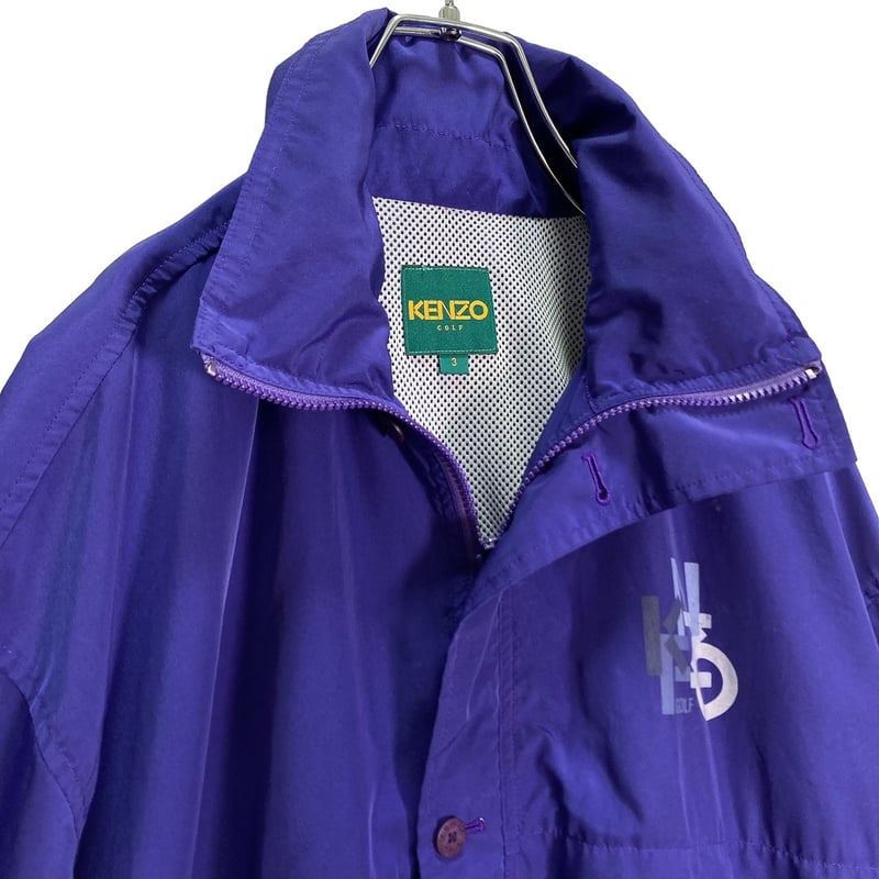 90s KENZO GOLF zip-up purple design nylon jacke