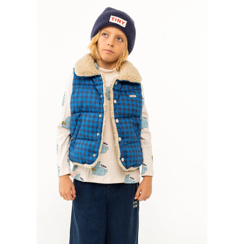 TINYCOTTONS vichy padded vest | hanakao