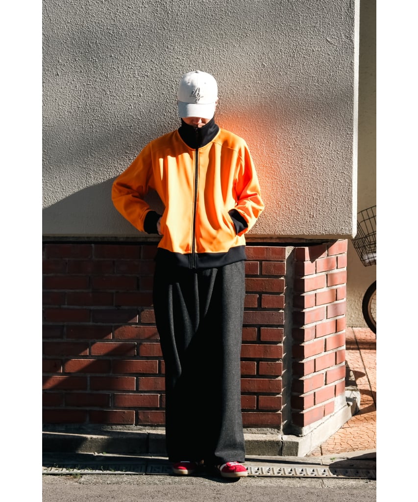 ANCELLM DRIVERS TRACK JACKET ORANGE