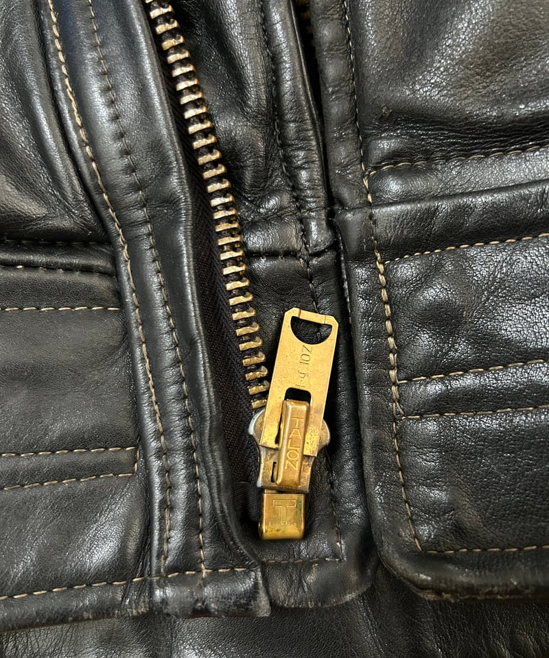 50's vintage TALONジップ ダブルライダース レザージャケット L相当