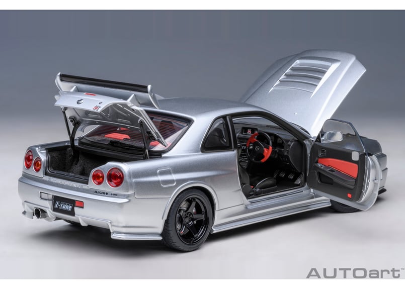 AUTOart 1/18 ニスモ R34 GT-R Z-tune （Z-tune シルバー）