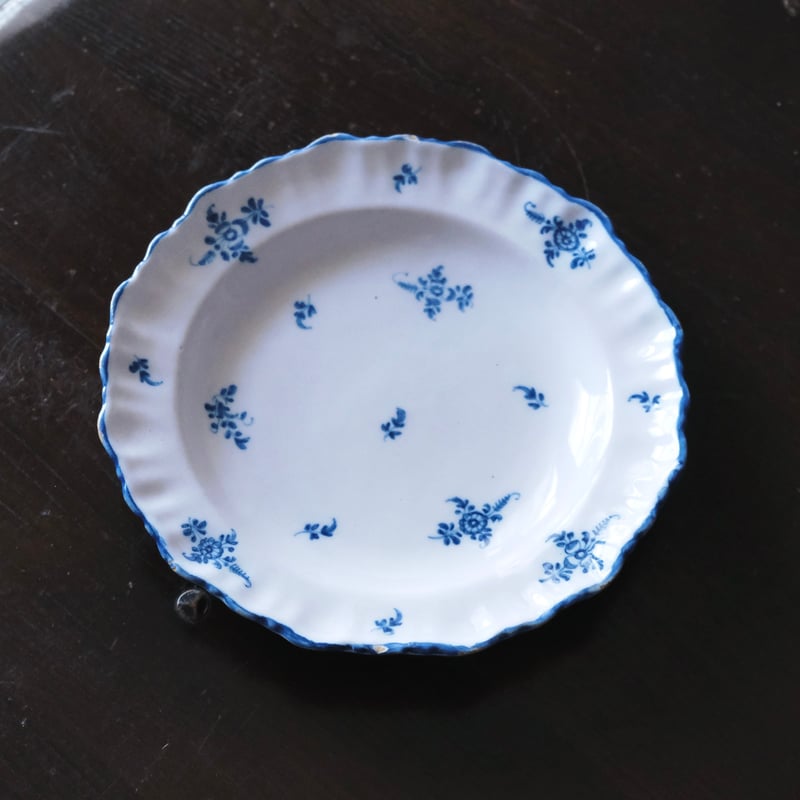 Moustiers ムスティエ 小枝柄 シェルリム 皿 深皿 平皿 φ24.3cm