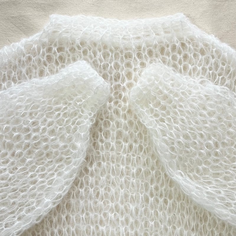 mohair knit pullover（White）プルオーバーモヘアニット（ホワイト）#2