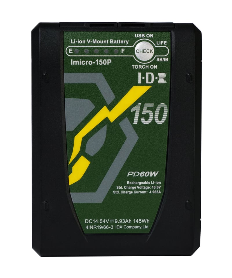 Vマウントマイクロタイプリチウムイオンバッテリー Imicro-150P