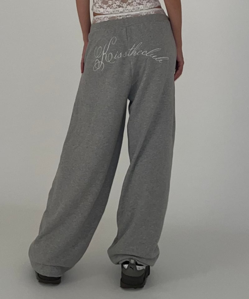 再入荷】lace sweat pants | KISS THE CLUB
