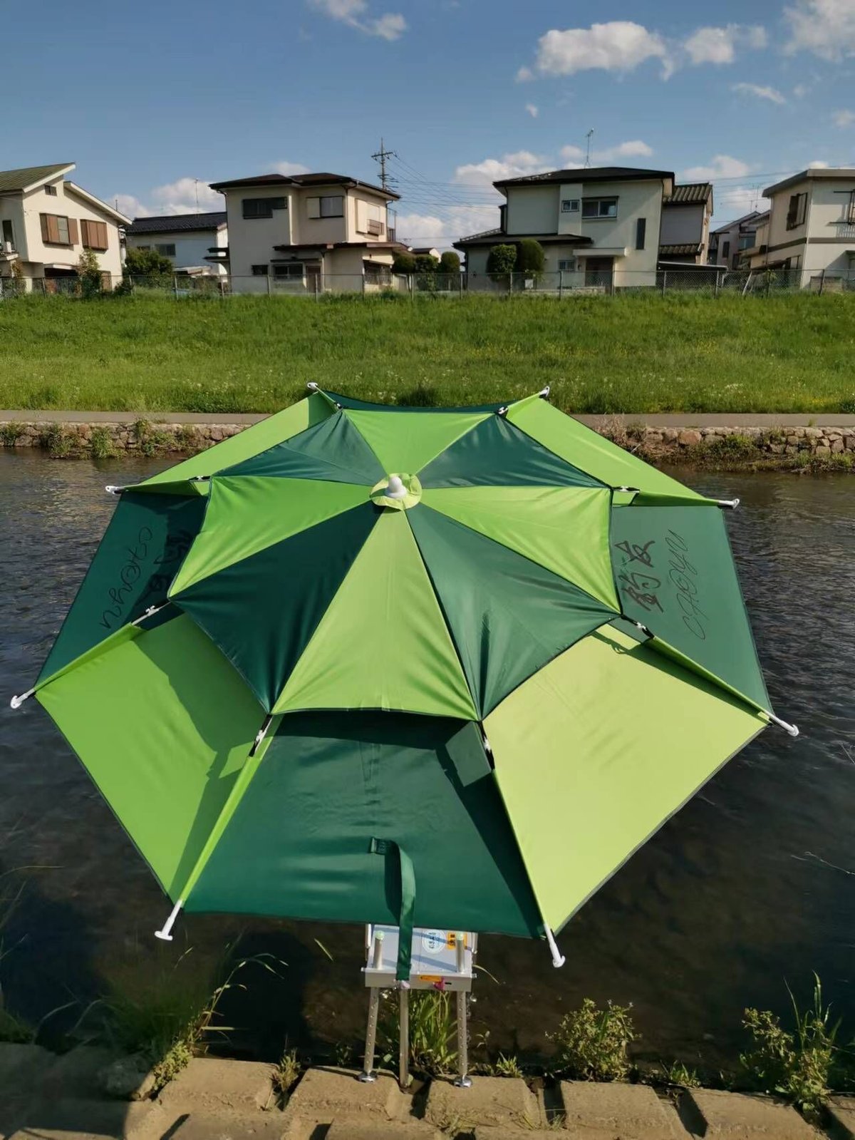 釣友本舗製へら鮒釣りワイドパラソルSCP100、サイズ外側直径200cm