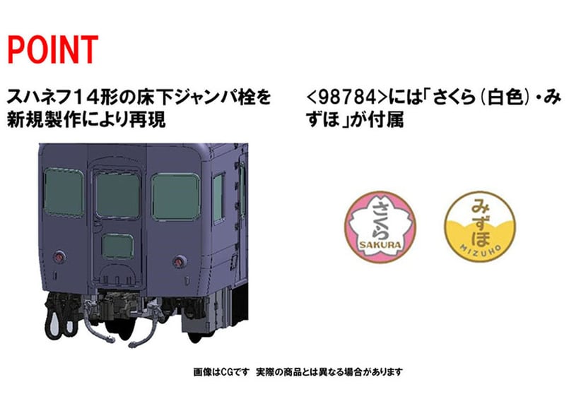 TOMIX 98784 国鉄14系14形特急寝台客車(さくら)基本セット | ウエサカ