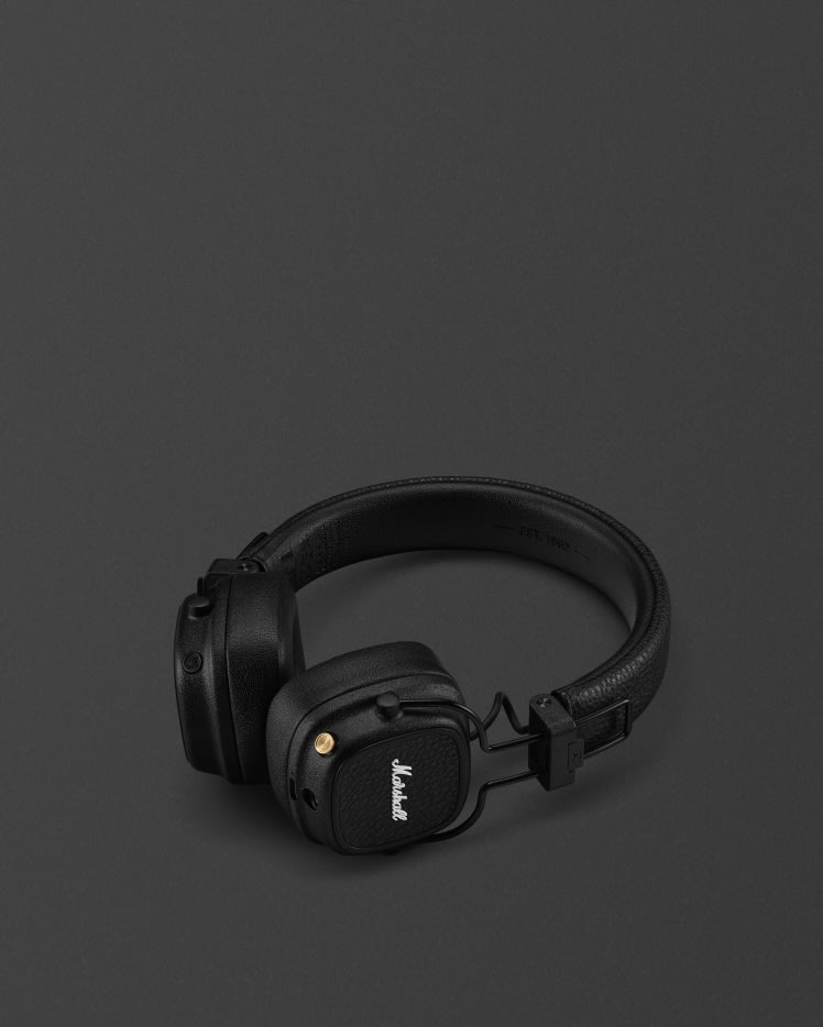 Major V Black - オンイヤーヘッドホン | Marshall.com