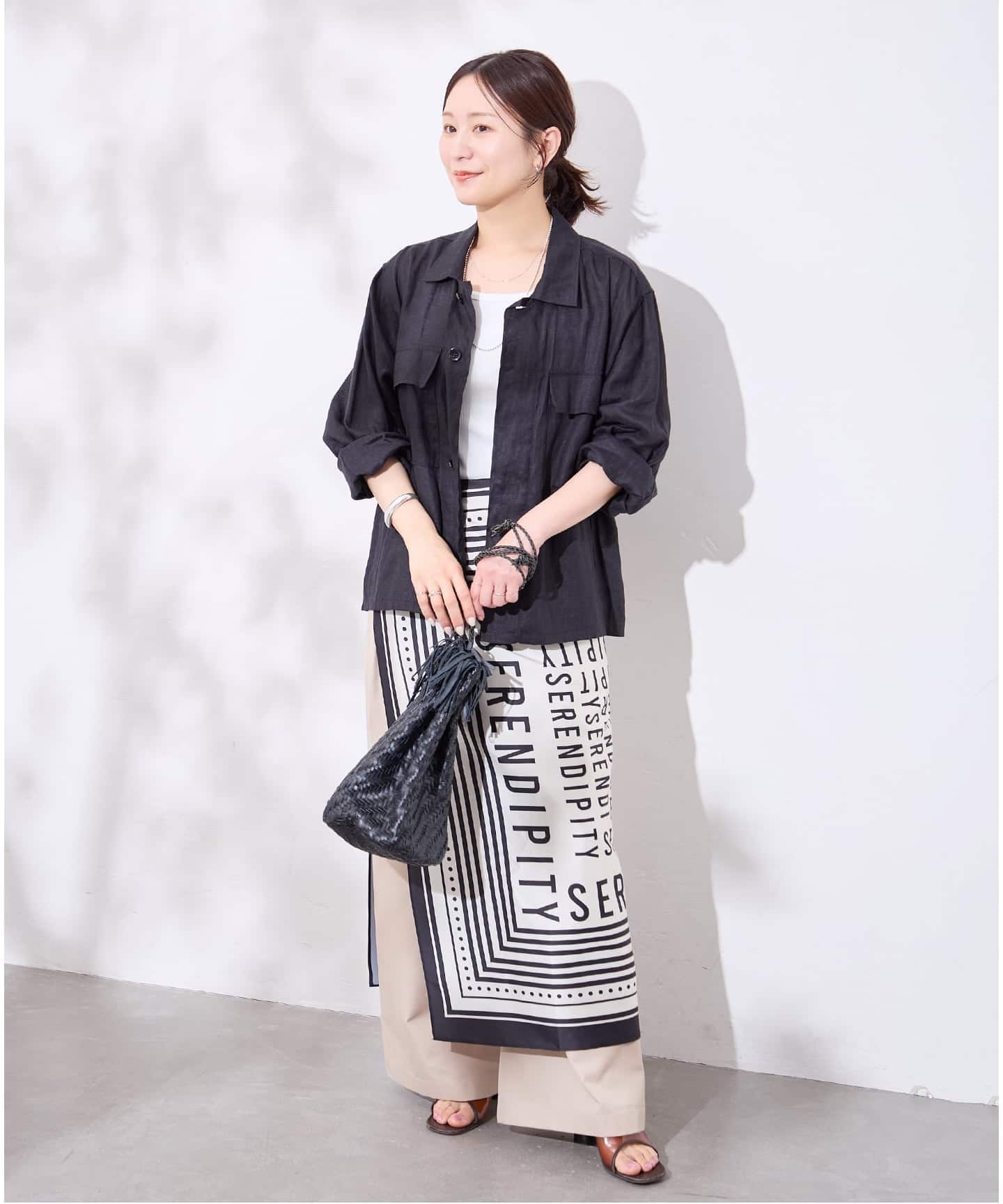 追加予約》リネンミリタリージャケット（ミリタリー）｜JOURNAL