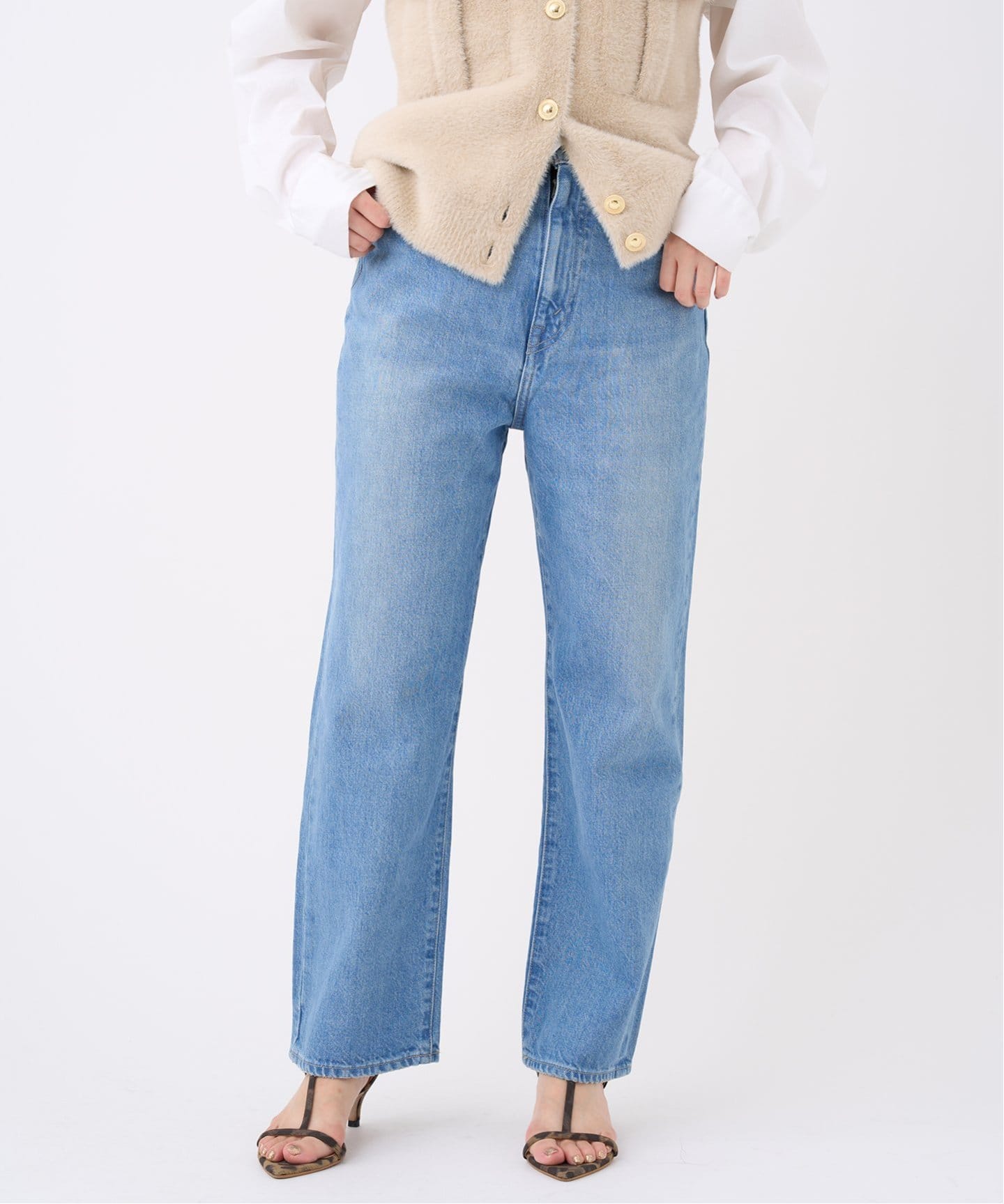 追加2》【KURO/クロ】別注 OPTIMA ワイドテーパードデニム (タンショク