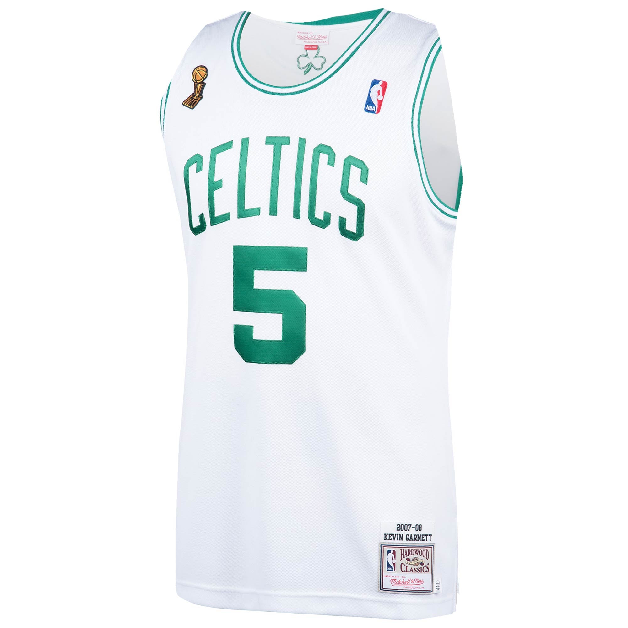 Men's Mitchell & Ness Kevin Garnett White Boston Celtics 2007-08