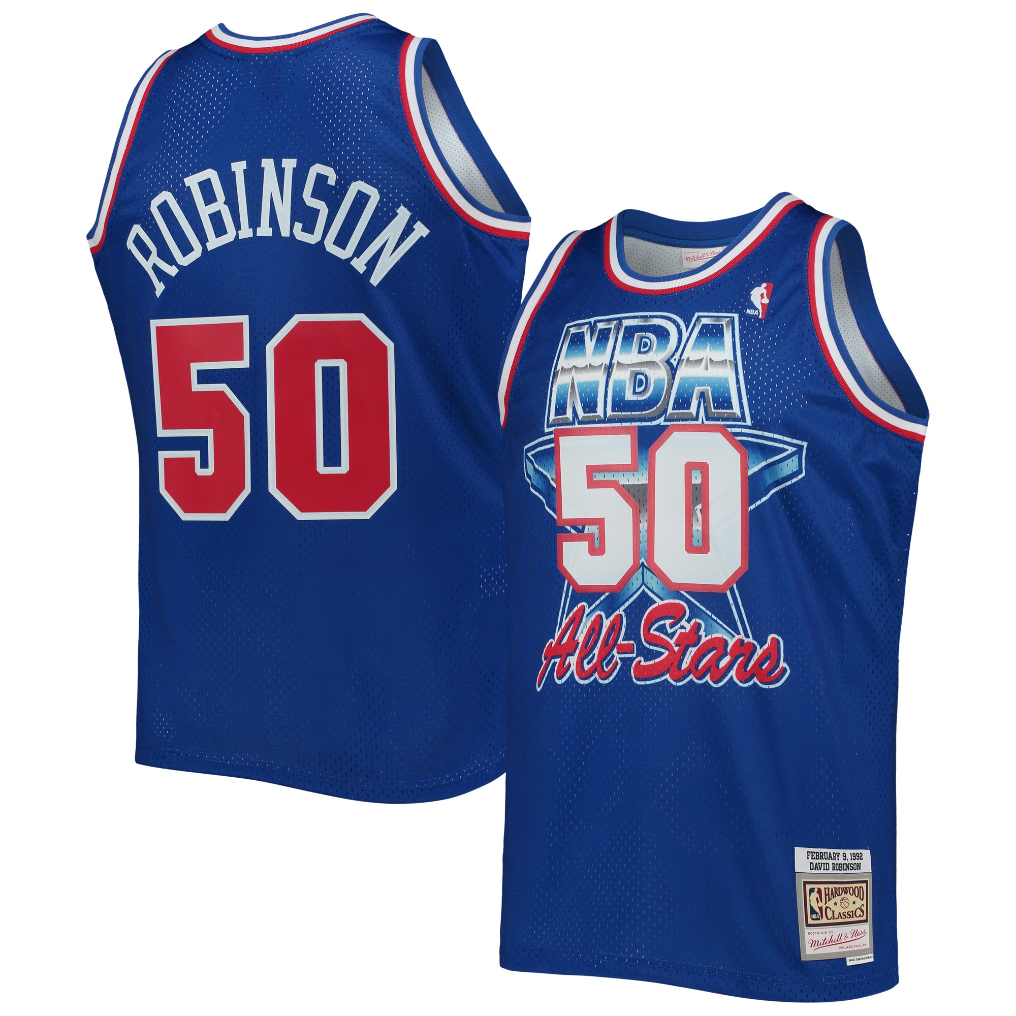 Men's Mitchell & Ness David Robinson Royal Western Conference