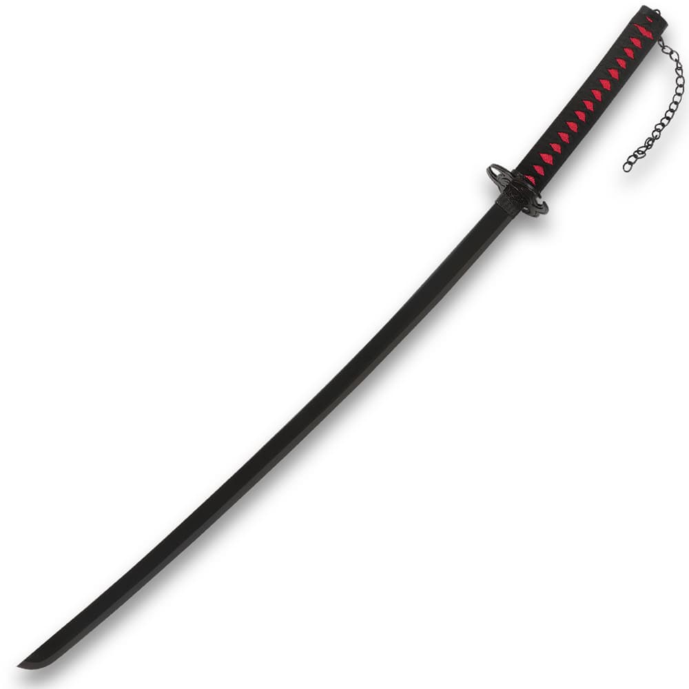 Red Bio Hazard Katana And Sheath Carbon