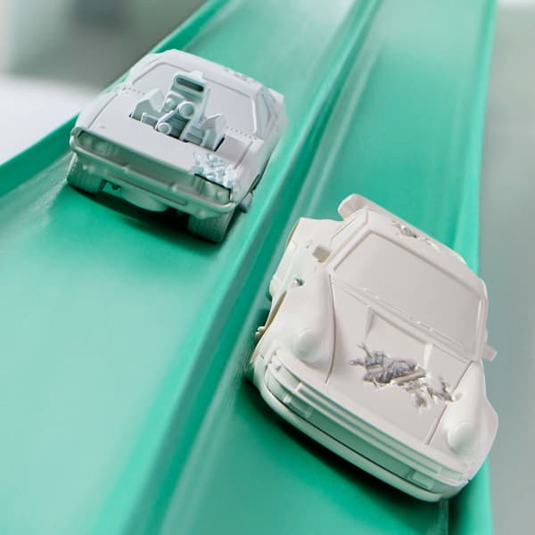 Hot Wheels x Daniel Arsham Car and Rally Case Set | Mattel Creations