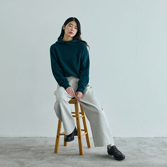 綿ウールデニムのワイドパンツ｜衣料品｜中川政七商店 公式サイト