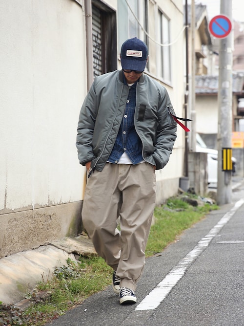 ALPHA×WAIPER別注 MA-1 JAPAN FIT フライトジャケット TA0128を使った