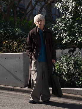 YOKE/ヨーク/Jacquard Boa Tote Bagを使った人気ファッション