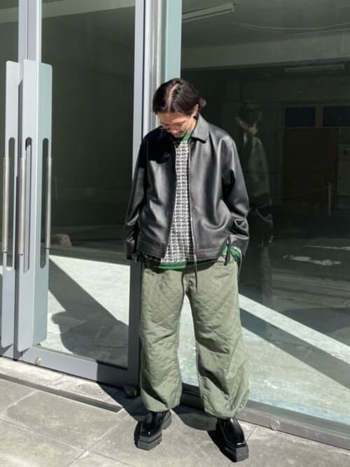 UNISEX》Lamb leather Prime-Over Single Rider Collared Jacket