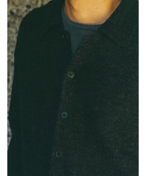 LIDNM（リドム）の「ALPACA KNIT SHIRT CARDIGAN（カーディガン/ボレロ