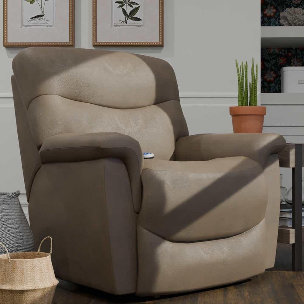 LA-Z-BOY James Silver Power Lift Recliner 4LP521 | Wesco Home