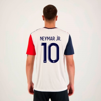 PSG White and Red Neymar JR 10 Shirt - FutFanatics