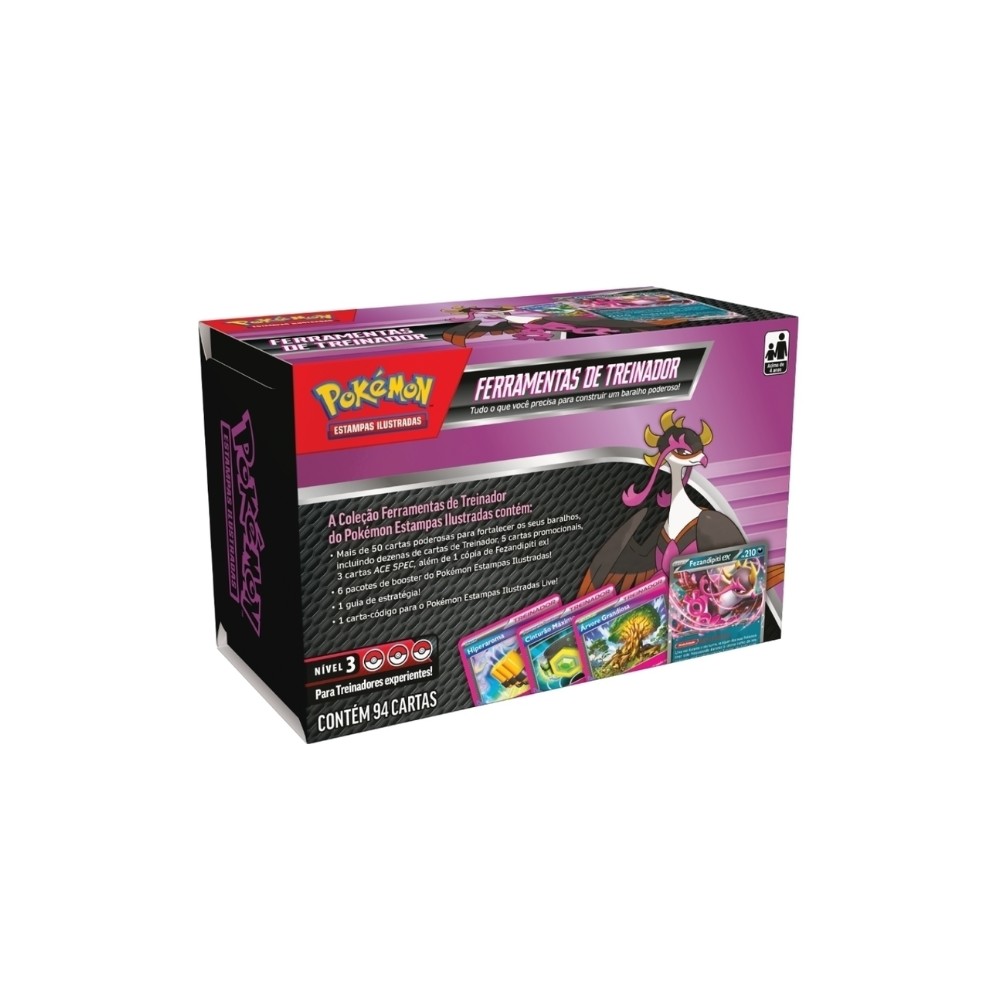 Pokemon Ferramentas de Treinador Fezandipiti ex - Kit com 94