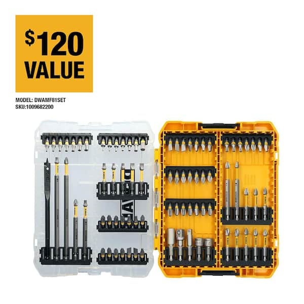 DEWALT MAXFIT ULTRA Steel Screwdriving Bit Set (81-Piece