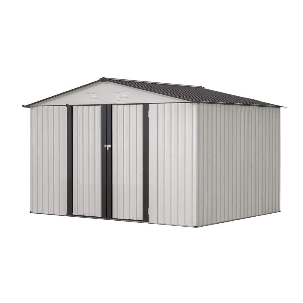 white-tenleaf-metal-sheds-