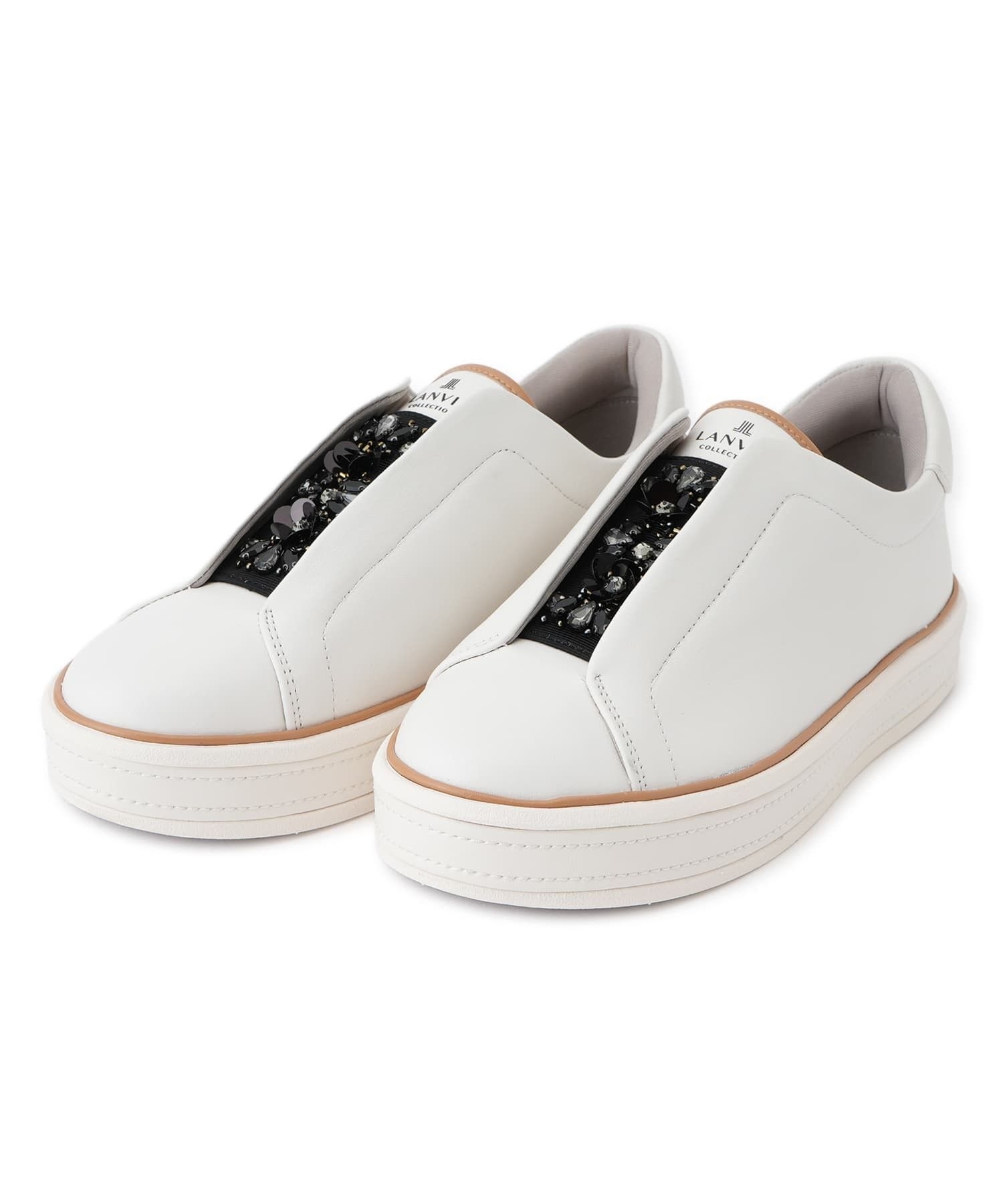 22.5～23.5cm】サテンモチーフスリッポンスニーカー|LANVIN COLLECTION