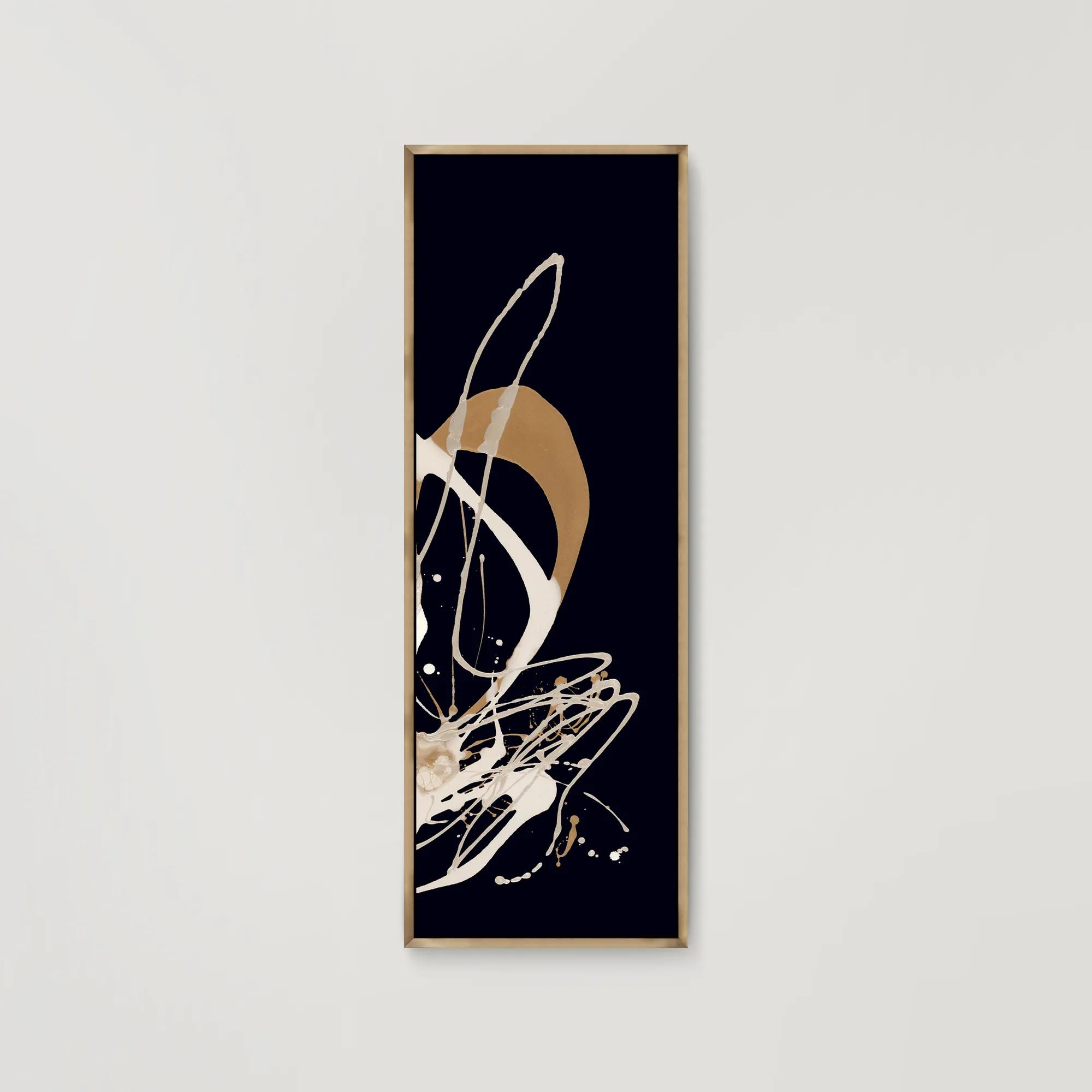 Abstract Gold Frame Art For Open Spaces