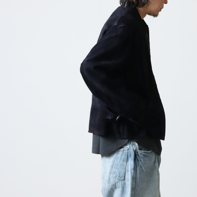 COMOLI (コモリ) シープスエード ジップショートジャケット