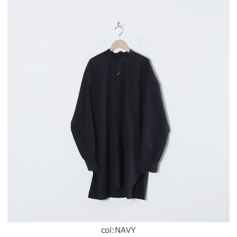 COMOLI (コモリ) バンドカラーシャツ