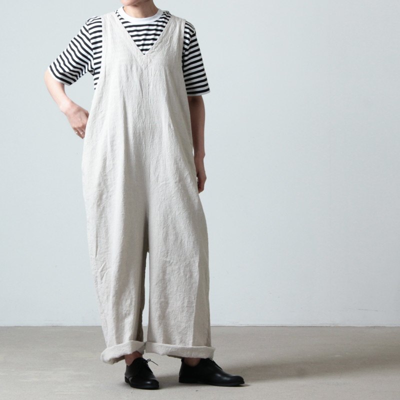 ICHI Antiquites (イチアンティークス) リネンサロペット