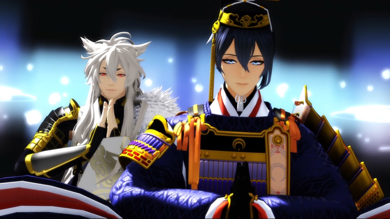 MMD刀剣乱舞】GASSHOW【三日月宗近・極/小狐丸・極】 - ニコニコ動画