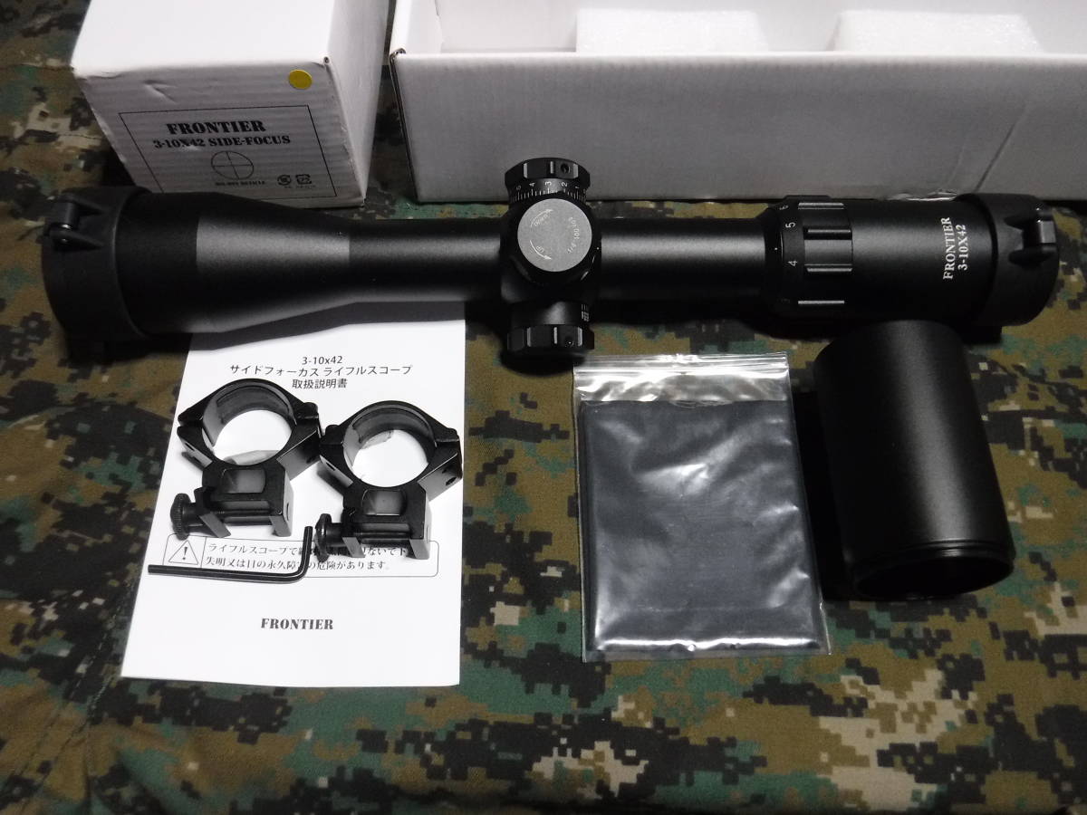 フロンティアミルドットレティクルサイドフォーカススコープ3-10×42