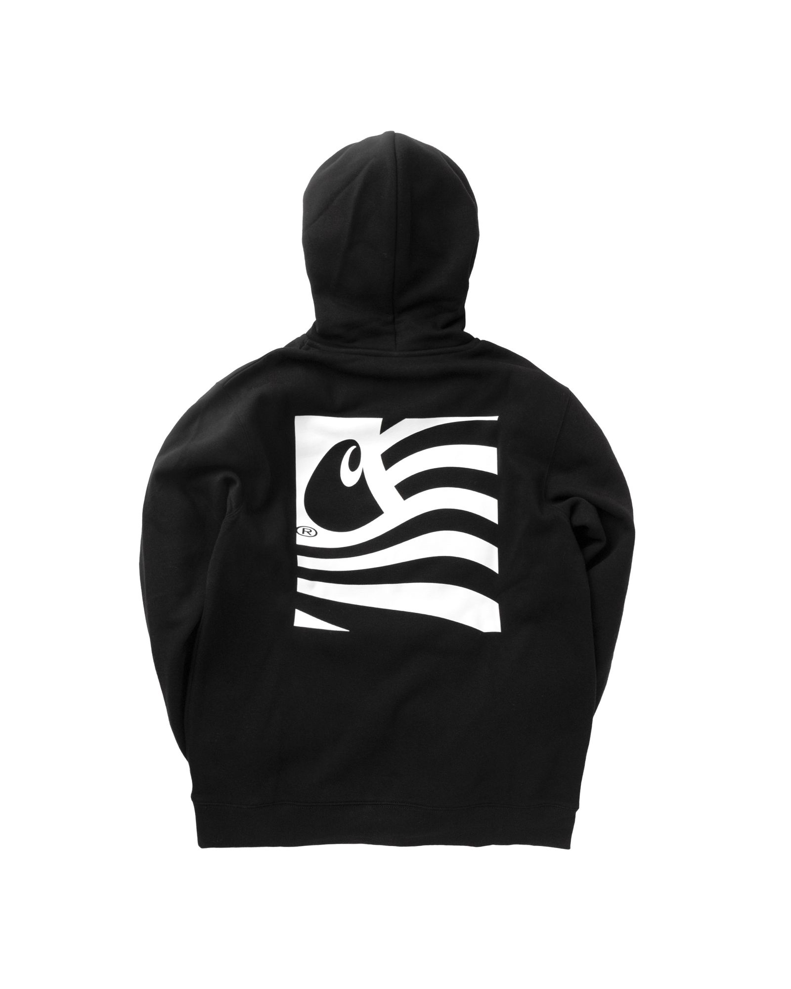 スケートボード CARHARTT WIP Black 3D State Print Hoodie スケート