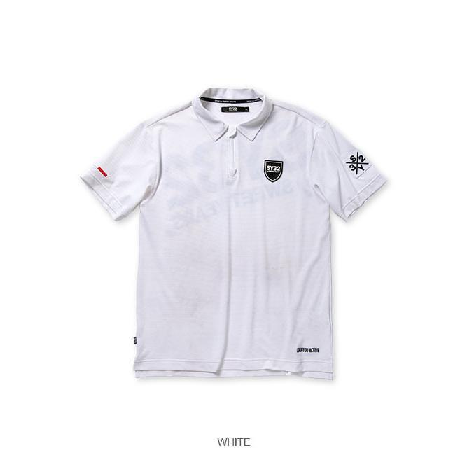 ポロシャツ SY32 by sweet years POLOシャツ 12221 ACTIVE BACK PRINT