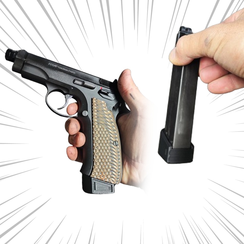 CZ75用】マガジンバンパー KSC マグバンパー マグウェル ガスガン
