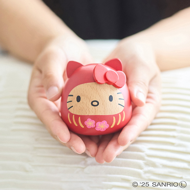 サンリオ 木製だるま ハローキティ SWD1[キティ 木製 だるま かわいい