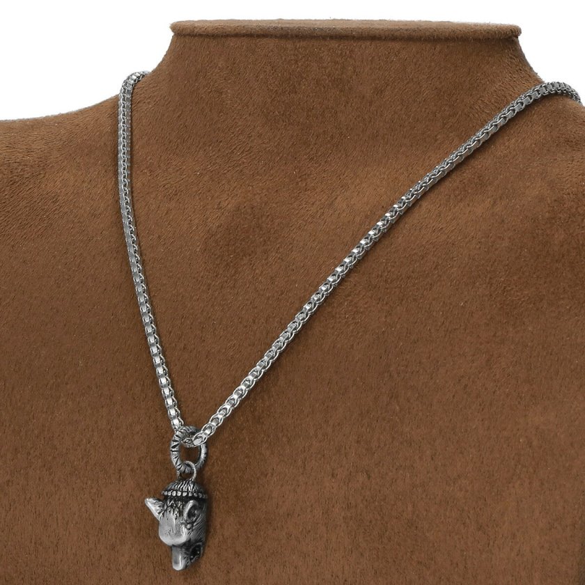 グッチ GUCCI ネックレス 524122 J8400 0811 ANGER FOREST WOLF HEAD