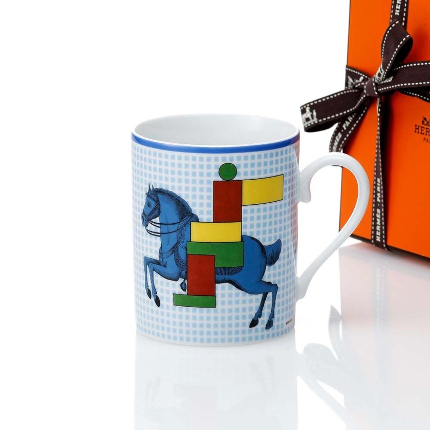 HERMES エルメス マグ カヴァリエ・アン・フォルム ブルー 300ml 名