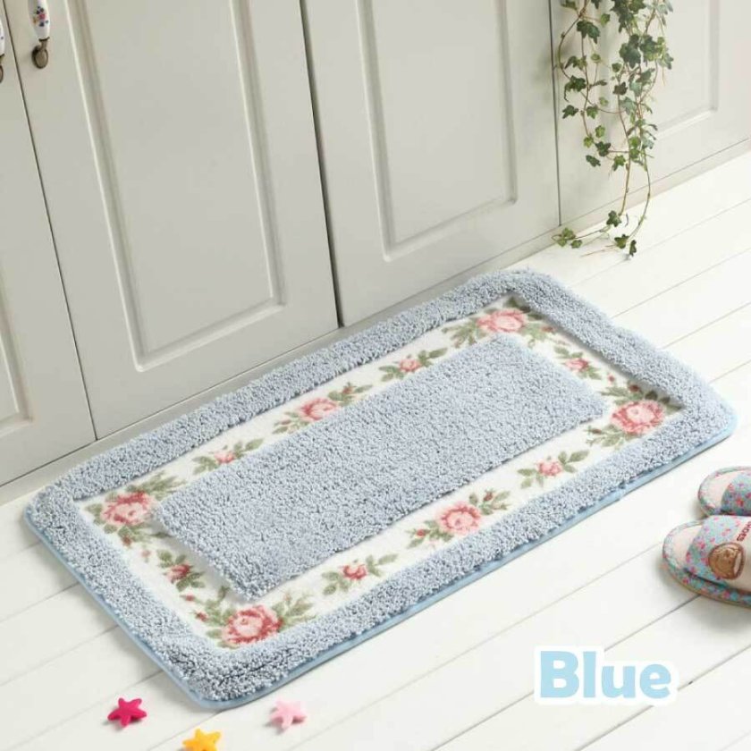 FEILER 花柄バスマット 玄関マット キッチンマット 57×85cm FEILER 花