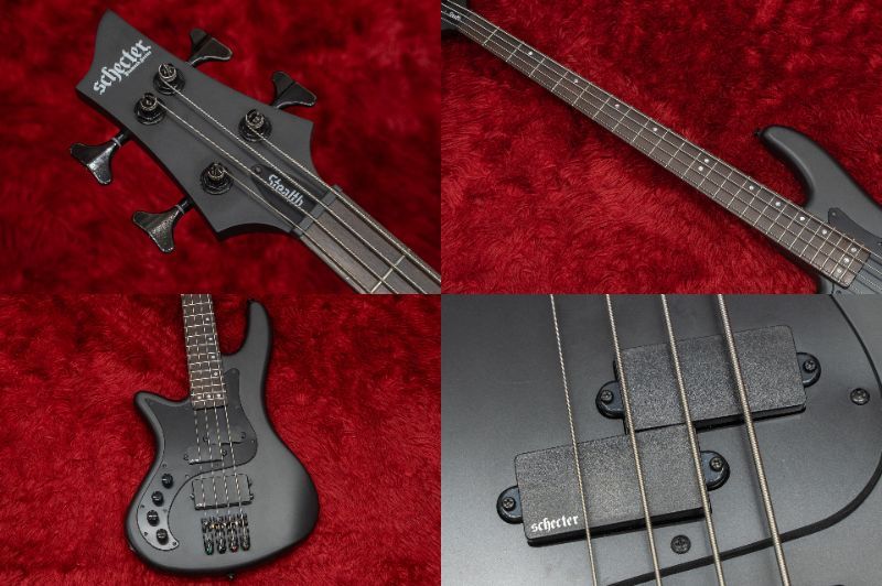 SCHECTER Stiletto Stealth-4 LH Satin Black 2022 3.375kg