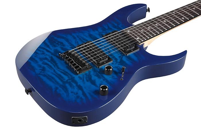 Ibanez GRG7221QA -TBB(Transparent Blue Burst)- 《7弦ギター》【Web