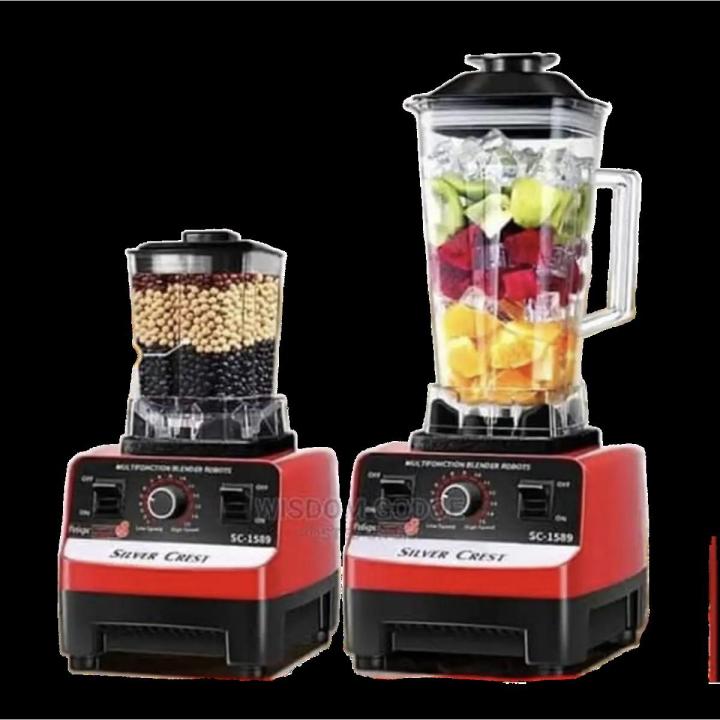 SC-1589 Silver Crest Heavy Duty Blender 2 in 1 Power full copper