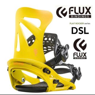 FLUX スノーボード ビンディング DSL Mサイズ イエロー FLUX